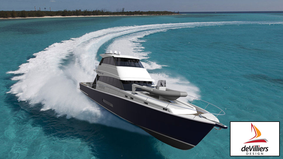 At de Villiers Marine Design we strive to create exceptional marine designs for all types of boats, monohull and multihull yachts and fast response vessels.
